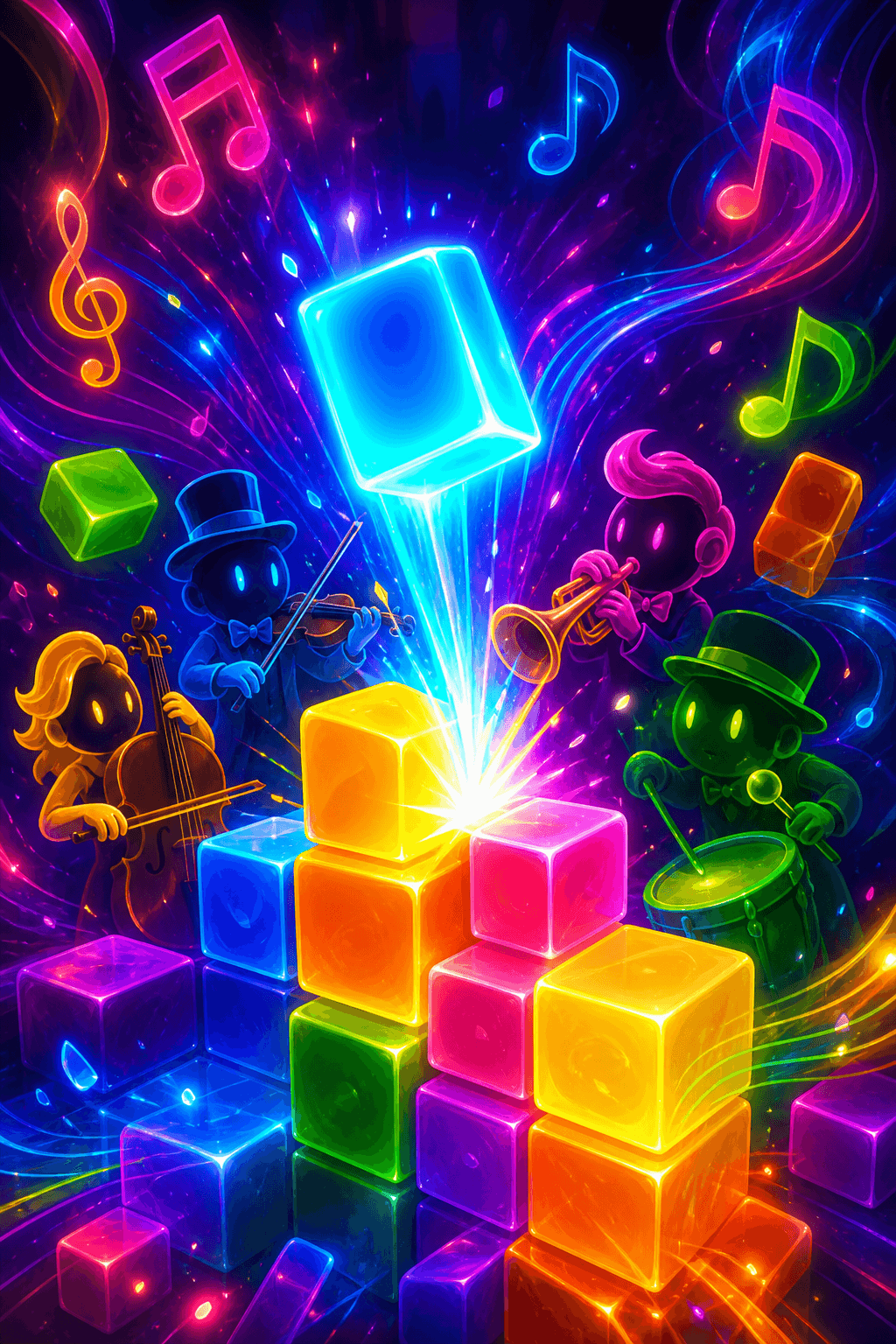 Neon Blocks
